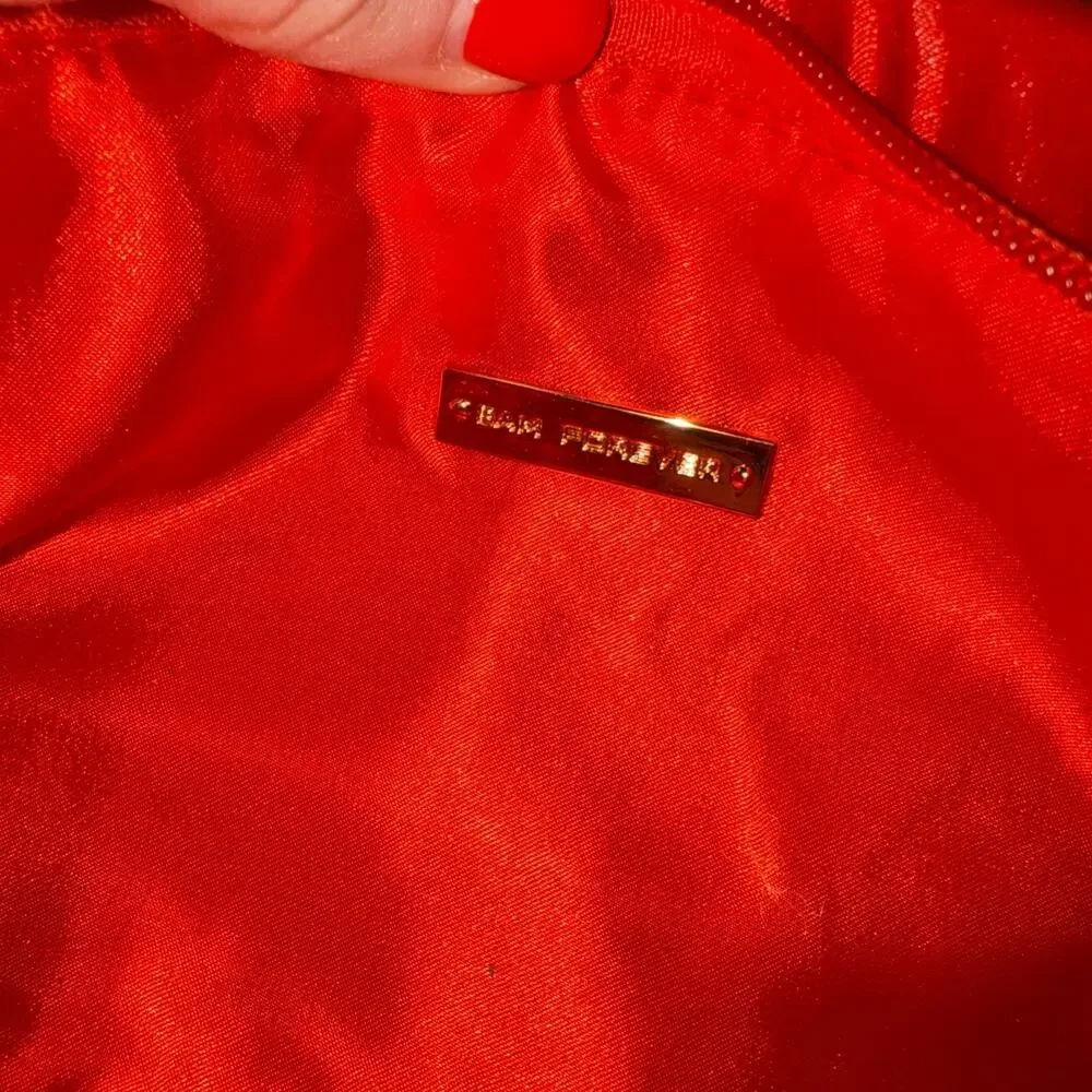 Elegant Red Satin Bow Clutch – Evening / Formal Purse - Picture 6 of 7